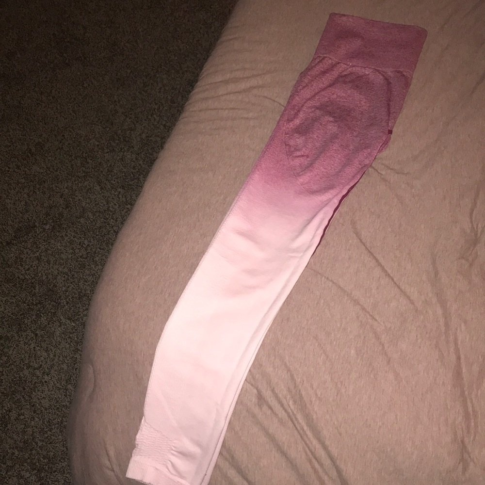 gymshark pink ombre set!